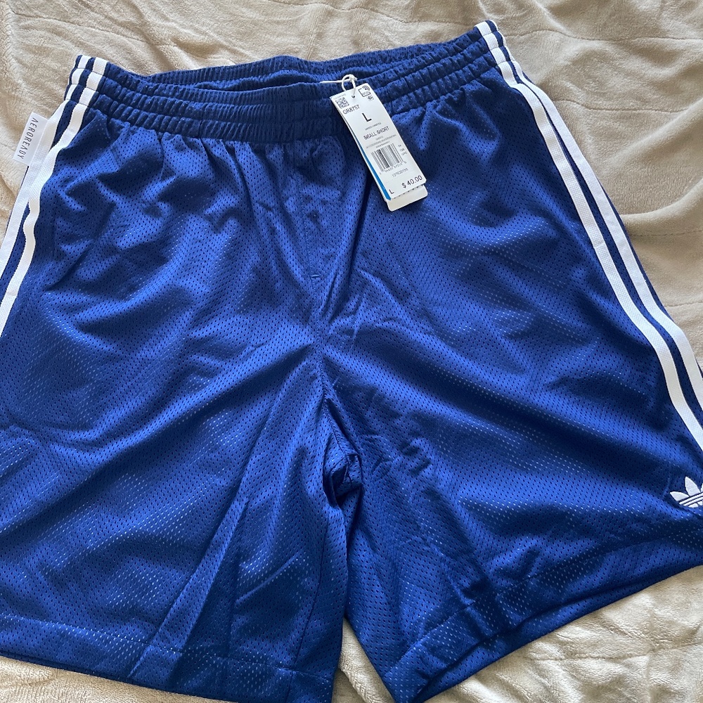 Adidas Basketball Shorts - Victory Blue / Orbit Violet / White